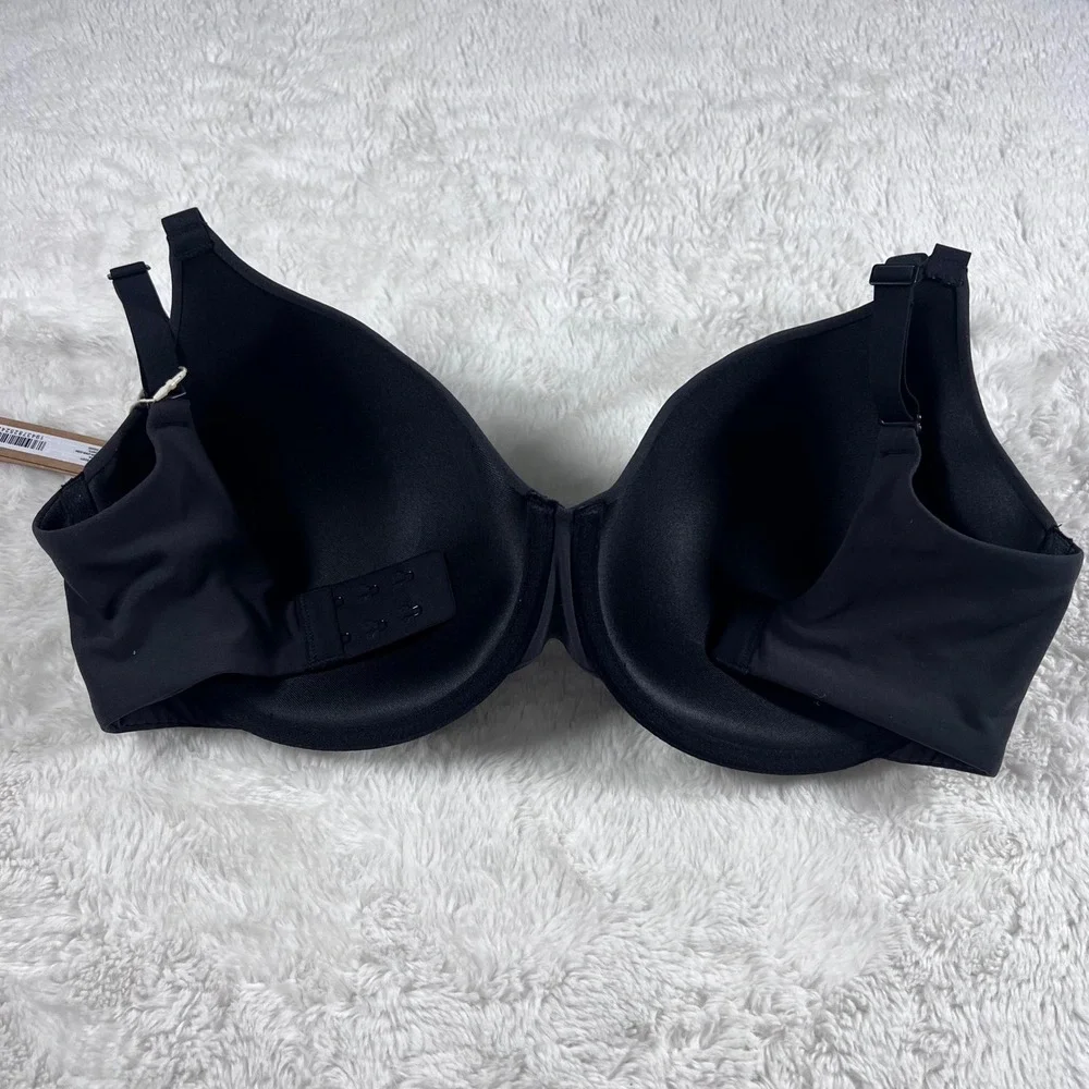 SKIMS‎ Women's Fits Everybody T-Shirt Bra Onyx Black BR-UWR-2294 Size 34DDD NWT - Picture 6 of 12